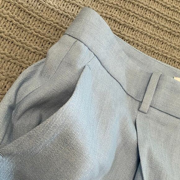 Reiss June Pleated Front Wide Leg Pants Blue Size 8 - Picture 11 of 11